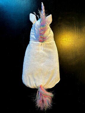 Ciao Ciao Unicorn Dog Halloween Costume XS White Rainbow Mane Tail